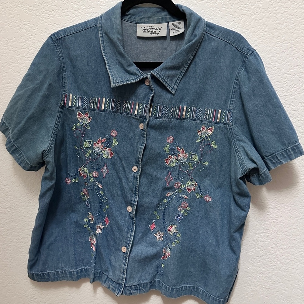 Two Twenty Blair Collection Embroidered Blouse